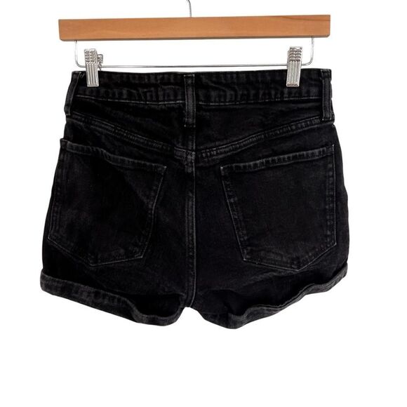 Old Navy OG Straight cuffed black high rise shorts size 8 - Picture 2 of 6